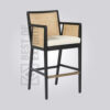 Rattan Back Counter Stool