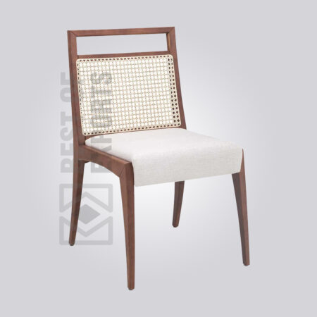 Upholstered Cane Dining Chair