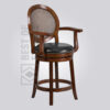 Vintage Cane Back Bar Stool