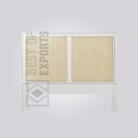 White Cane Headboard