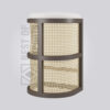 Wood & Rattan Bar Stool
