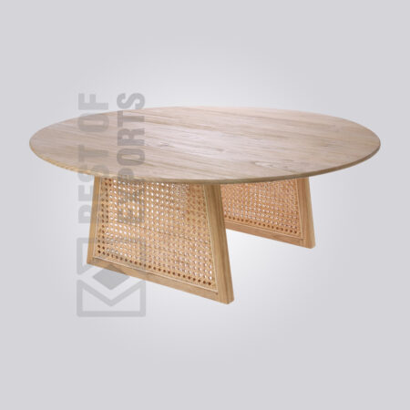 Wooden Cane Coffee Table