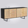 Black Cane Door Sideboard