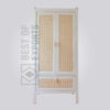 Cane 2 Door Wardrobe with Drawer - White