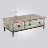 Distressed Industrial Storage Coffee Table