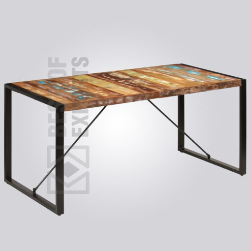 Industrial 6 Seater Dining Table - Reclaimed