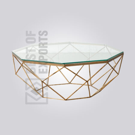 Industrial Glass Coffee Table