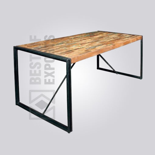 Industrial Reclaimed Wood Dining Table