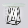 Industrial Round Marble Bar Table