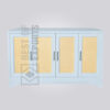 Light Blue Rattan Sideboard