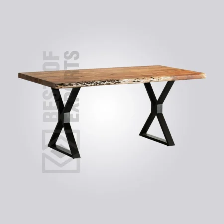 Live Edge X-Leg Table