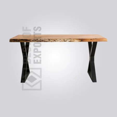 Live Edge X-Leg Table