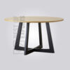 Modern Industrial Dining Table - Oval