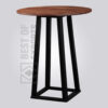 Modern Industrial Round Bar Table