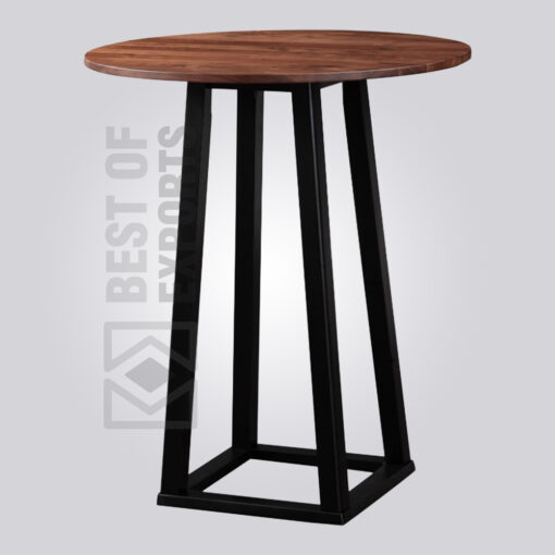 Modern Industrial Round Bar Table