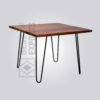 Oslo 4 Seater Industrial Dining Table