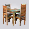 Reclaimed Wood 4 Seater Dining Set