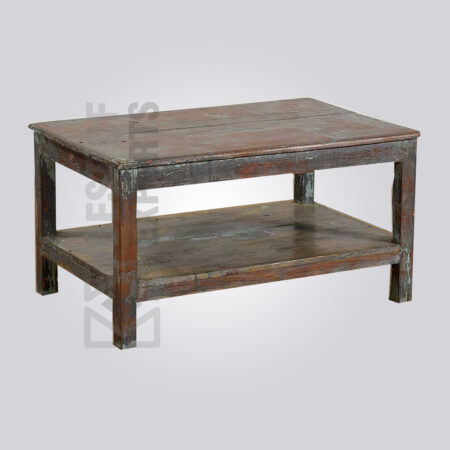 Reclaimed Wood Square Coffee Table