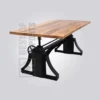 Rustic Steel Wood Table
