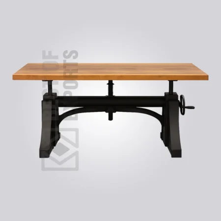 Rustic Steel Wood Table