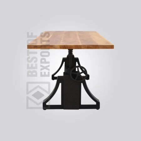 Rustic Steel Wood Table