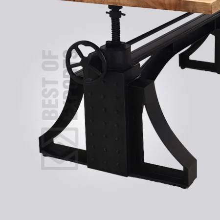 Rustic Steel Wood Table