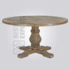 Solid Wood Vintage Round Dining Table