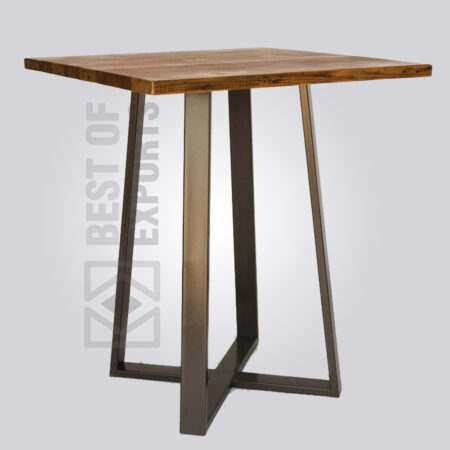 Square Industrial Style Pub Table
