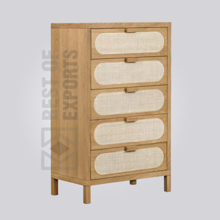 Stylish Rattan Front Dresser