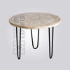 Stylish Round Industrial Coffee Table