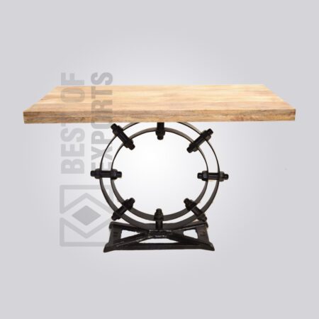 Stylish Square Industrial Dining Table