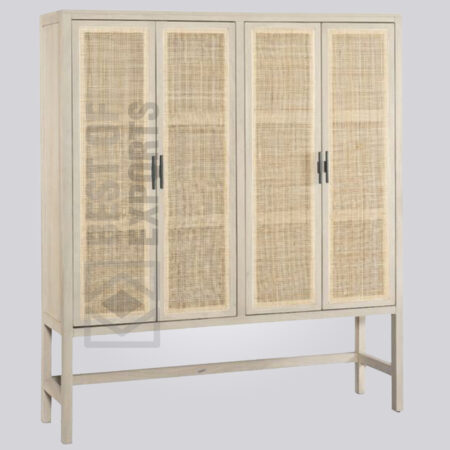 Stylish Wooden 4 Door Wardrobe