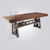 Vintage Industrial Crank Dining Table