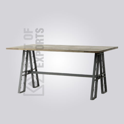 Vintage Industrial Dining Table - 6 Seater