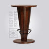 Wooden Counter Height Pedestal Table