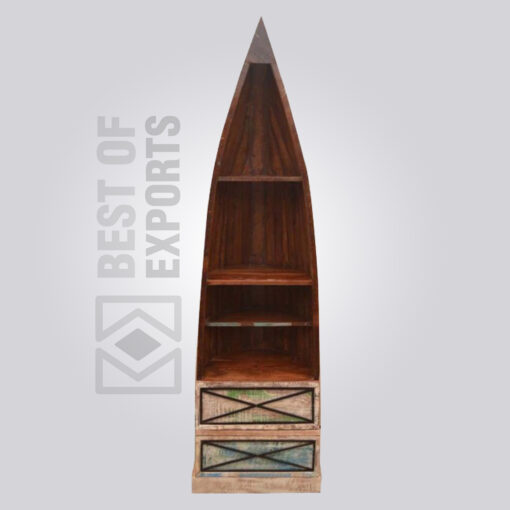 Antique Reproduction Boat Bookcase