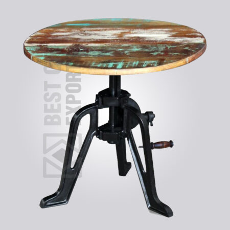 Cast Iron Reclaimed Side Table