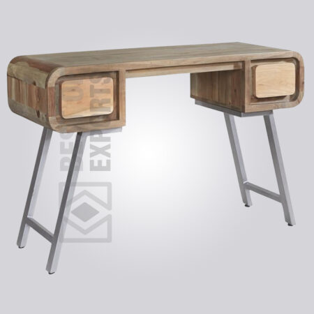 Glares Wood and Metal Desk
