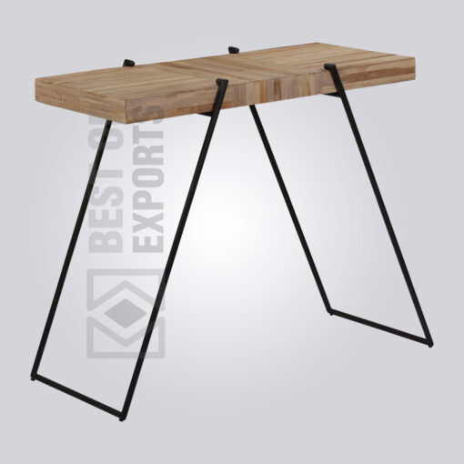 Half A Industrial Reclaimed Bar Table