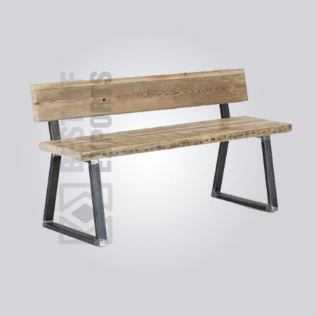 Industrial Bench with back