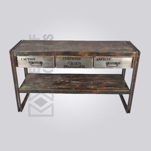 Industrial Reclaimed Wood Console
