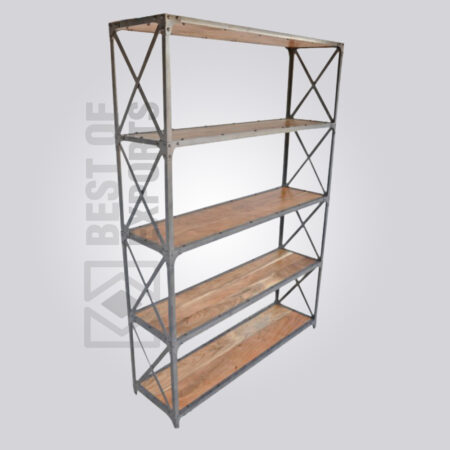 Industrial X Reclaimed Bookshelf