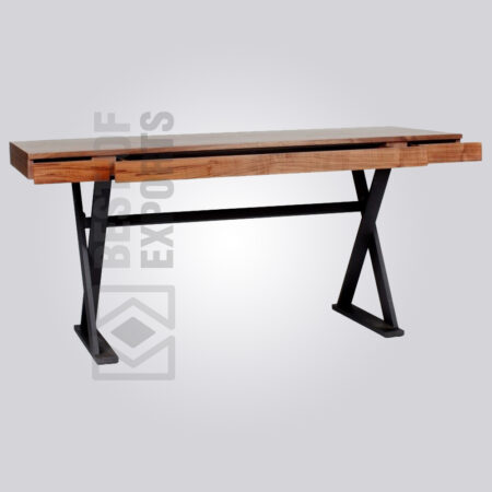 Long Metal Industrial Bench