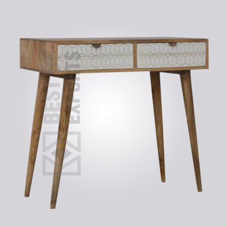 Mango Wood Dual Tone Console Table