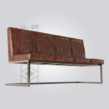 Metal Upholstery Office Bench