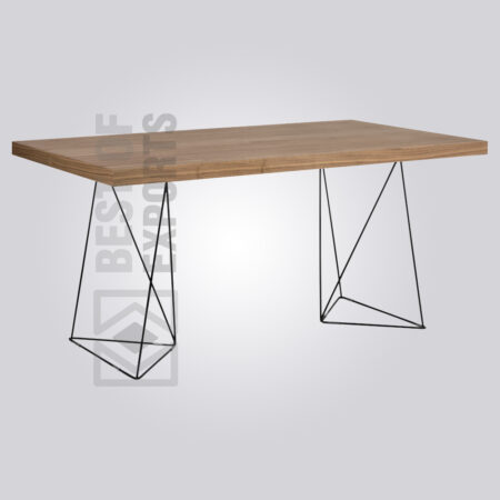 Quad lateral Base Metal Desk