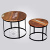 Reclaimed Nested Set of 2 Side Table