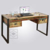 Reclaimed Wood and Metal Desk