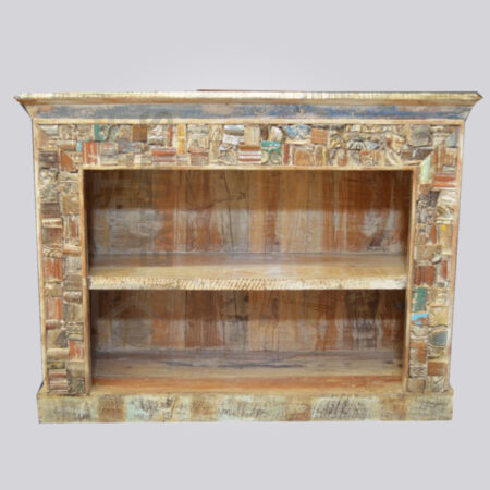 Reclaimed Wood pieces Bookcase Mini