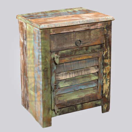 Recycled Wood Shutter Bed side